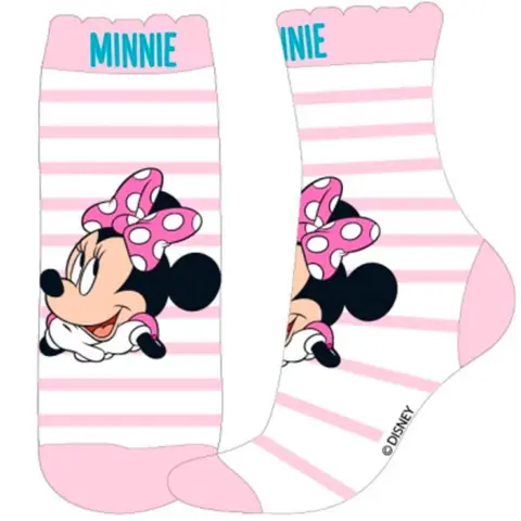 Minnie-Mouse-strømper-1-par-Lyserød-hvid