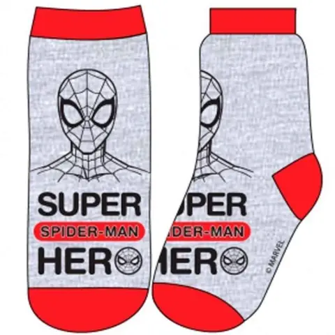 Spiderman-strømper-1-par-Grå-Super-Hero