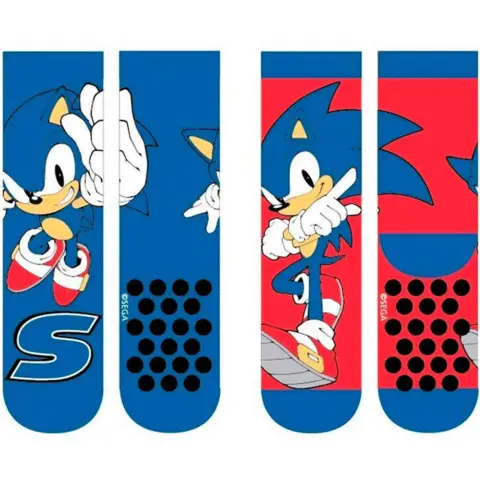 Sonic-the-Hedgehog-skridsikre-strømper-2-par