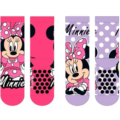 Minnie-Mouse-skridsikre-strømper-2-pak
