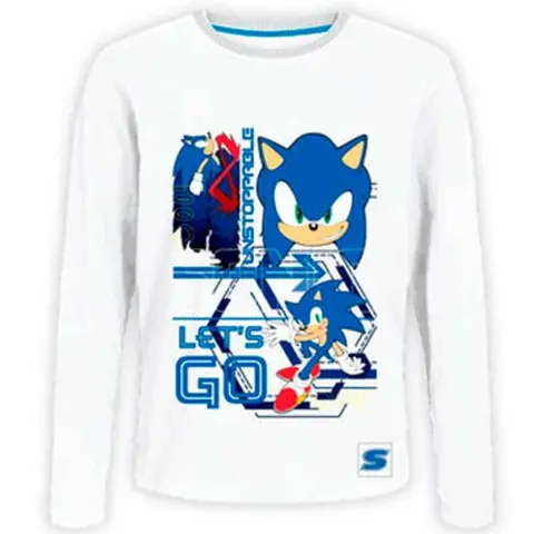 Sonic-The-Hedgehog-T-shirt-Hvid-str.-4-8-år