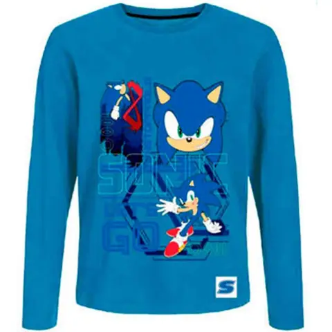 Sonic-The-Hedgehog-T-shirt-Blå-str.-4-8-år