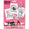 Hello-Kitty-Malesæt-med-6-farver-8-ark-Friends