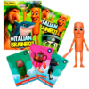 Italian-Brainrot-Figur-og-3-samlekort.