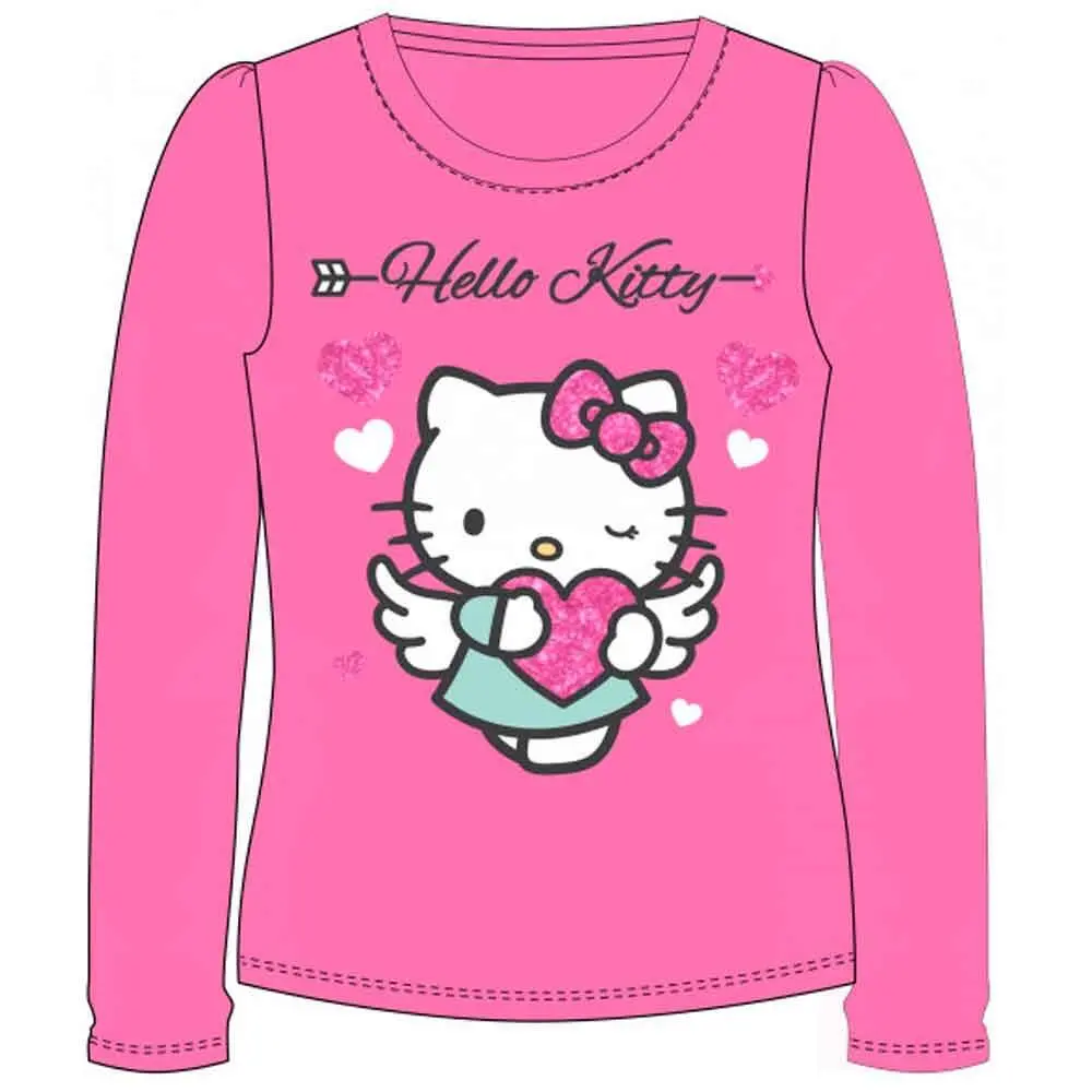 T-shirt LS Pink til Piger | Tilbud