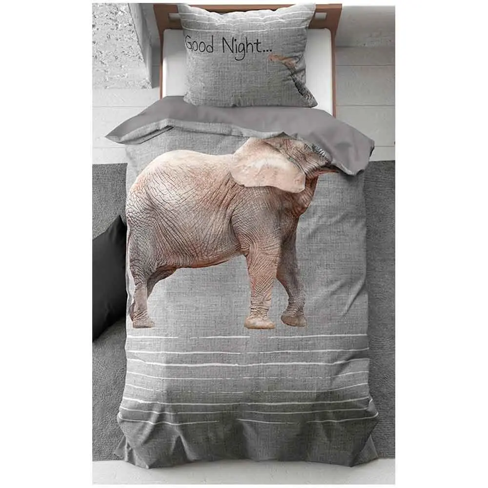 kort hagl handicappet Elefant Sengetøj Goodnight 140x200 | Lev. 1-3 dage
