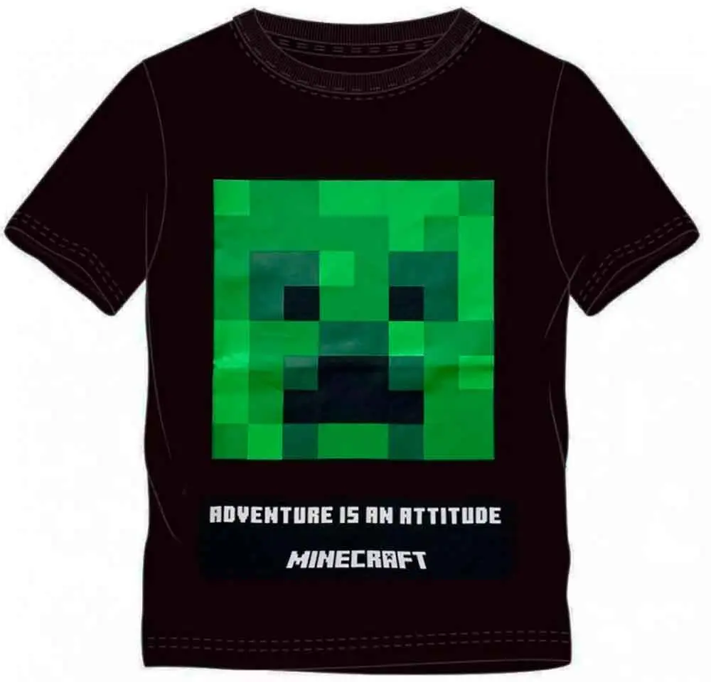 spænding Arabiske Sarabo Ministerium Minecraft T-Shirt Kort Sort Attitude | Lev. 1-3 dage