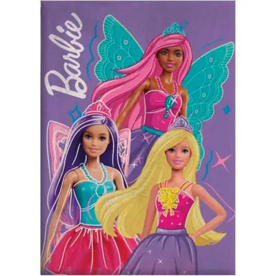 Barbie Fleecetæppe 100 x 140 cm