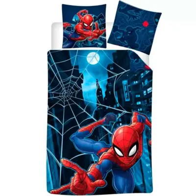 Spiderman Sengetøj Flannel 140 x 200 Night