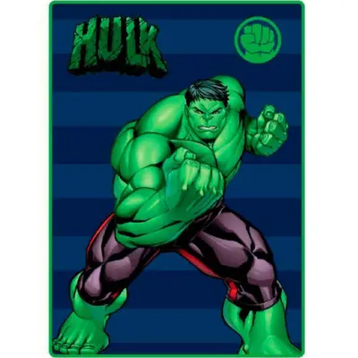 Marvel Avengers Hulk Tæppe 100 x 140 cm