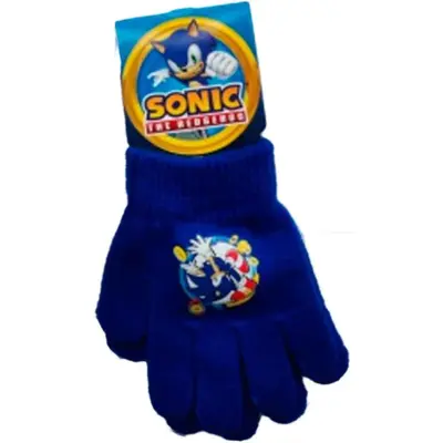 Sonic The Hedgehog Fingervanter Blå One-size