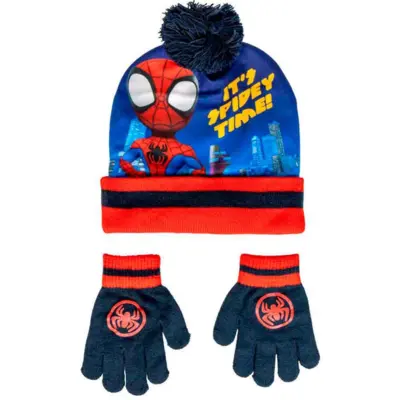 Marvel Spiderman Hue og Vanter Sæt One-size
