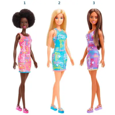 Barbie Dukke Chic i 3 modeller 30 cm