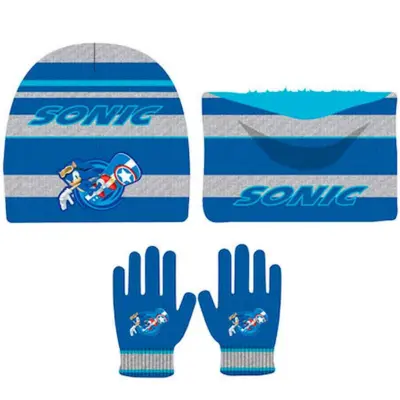 Sonic the Hedgehog Vintersæt Blå One-Size