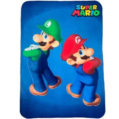 Super Mario Tæppe 100 x 140 Mario Luigi