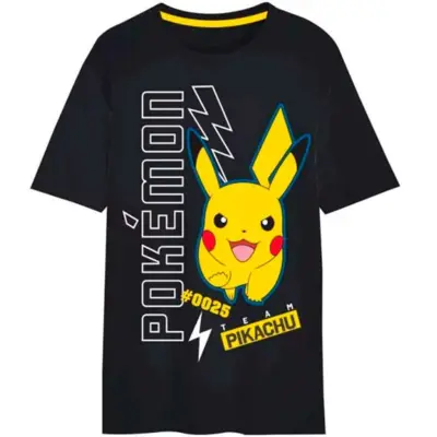Pokemon T-shirt Kortærmet Sort Lightning