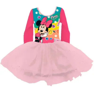Minnie Mouse Tyl Kjole Pink str. 2-6 år