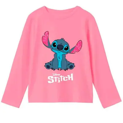 Lilo og Stitch T-shirt Langærmet Lyserød 2-8 år