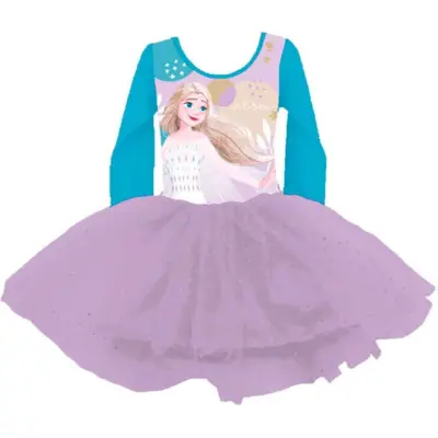 Disney Frost Kjole Ballet Elsa str. 4-8 år
