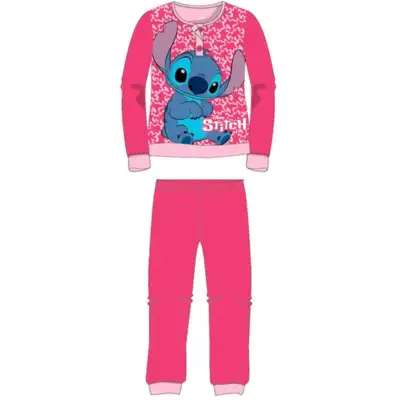 Lilo og Stitch Pyjamas Interlock Pink 3-8 år