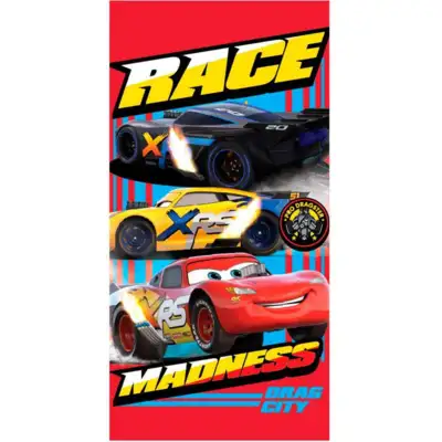 Disney Cars Badehåndklæde 70x140 Race Madness