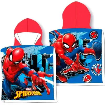 Marvel Spiderman Poncho 55 x 100cm Bomuld