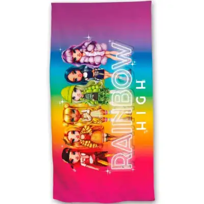 Rainbow High Badehåndklæde 70x140cm