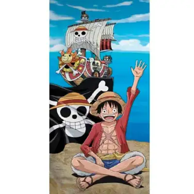 One Piece Badehåndklæde 70x140cm Pirates