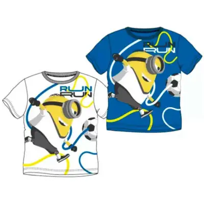 Minions T-shirts 2-pak Hvid Navy Fodbold