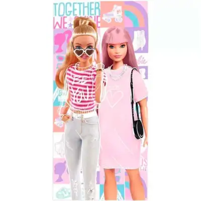 Barbie Together Badehåndklæde 70x140cm