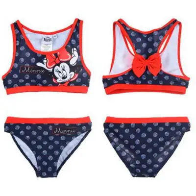 Minnie Mouse Bikini Navy str. 3-8 år