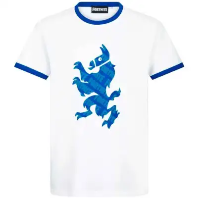 Fortnite T-shirt Kortærmet Hvid 10-16 år