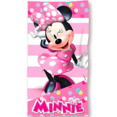 Minnie Mouse Badehåndklæde 70x140cm Bomuld