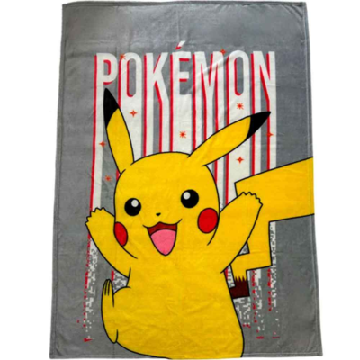 Pokemon Pikachu FleeceTæppe Soft 130x180cm