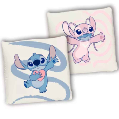 Lilo og Stitch Pude 40x40cm Stitch og Angel