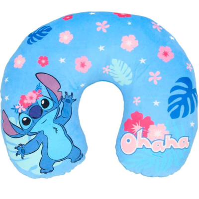 Lilo og Stitch Nakkepude Rejsepude 30x26cm Blå