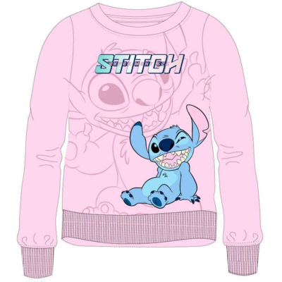 Lilo og Stitch Sweatshirt Lyserød Stitch 4-12 år