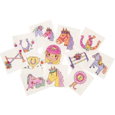 Heste Tatoveringer 4 x 4 cm 12 stk
