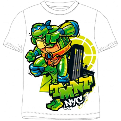 Ninja Turtles T-shirt Kortærmet Hvid 4-9 år TMNT