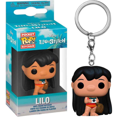 Lilo og Stitch Nøglering Pocket POP Vinyl Lilo