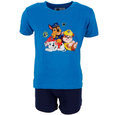 Paw Patrol Pyjamas Kort Blå Navy 4-8 år