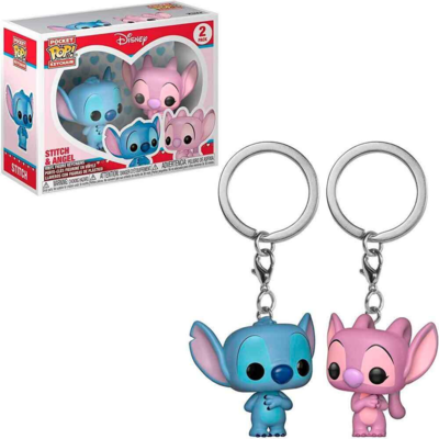 Lilo og Stitch POP Pocket Nøglering Stitch og Angel