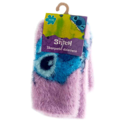 Lilo og Stitch Fluffy Strømper Anti-Slip str. 23-34