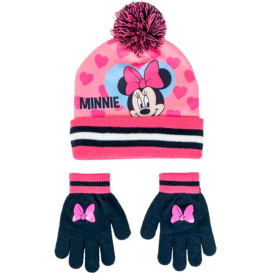 Minnie Mouse Hue og Vantersæt One-Size