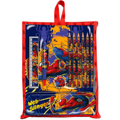 Marvel Spiderman Skrivesæt 12-dele Web-Slinger