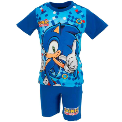 Sonic The Hedgehog Sommerpyjamas Blå 3-10 år