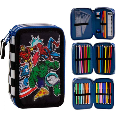 Marvel Avengers Tredobbelt Penalhus Comic 44-dele