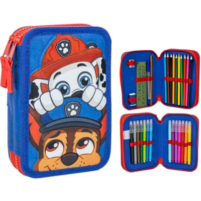 Paw Patrol Penalhus Dobbelt Fyldt 29-dele