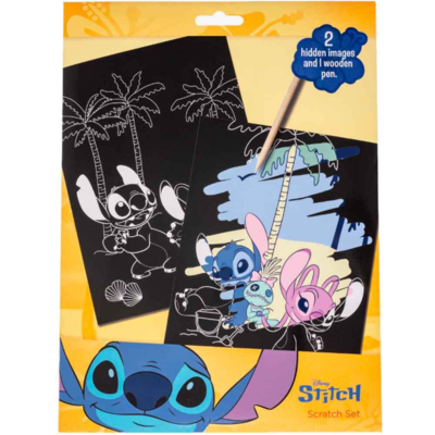 Lilo og Stitch Skrabesæt 2-ark med Træblyant