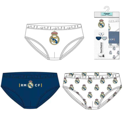 Real Madrid Underbukser 3-pak Hvid Blå 2-8 år